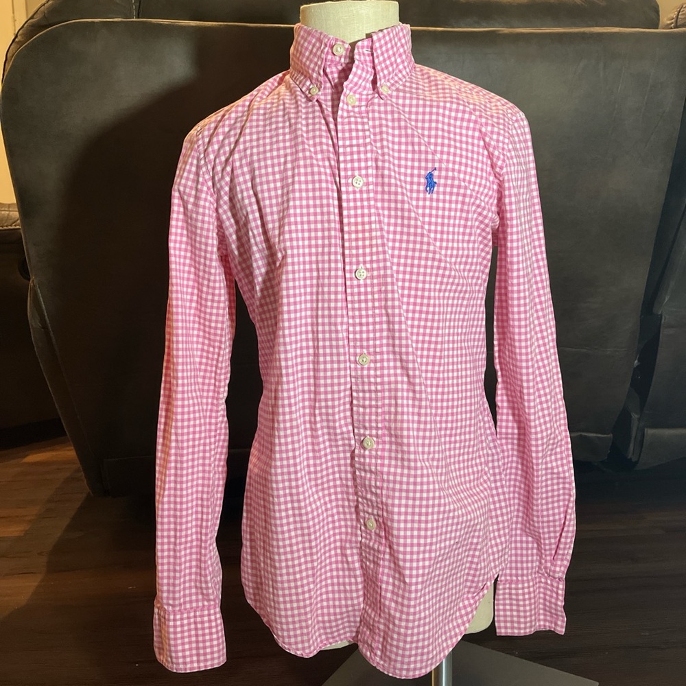 Ralph Lauren Pink Gingham Men's Shirt